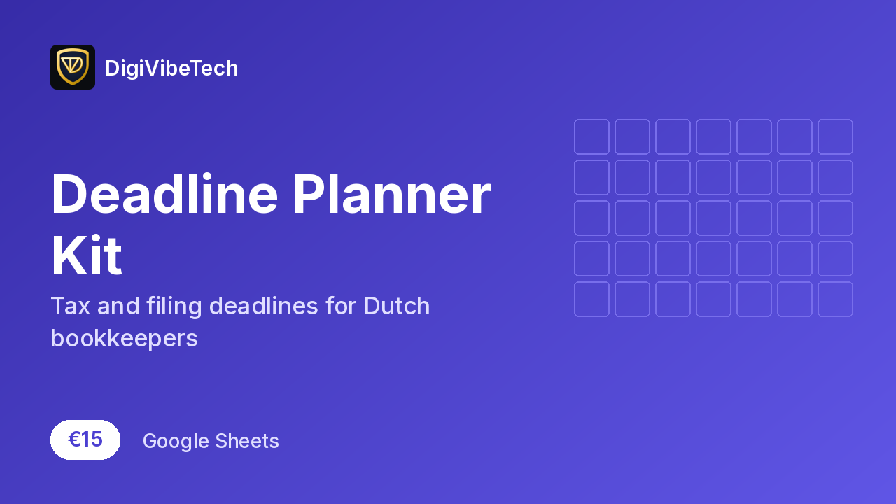 Deadline Planner Kit cover