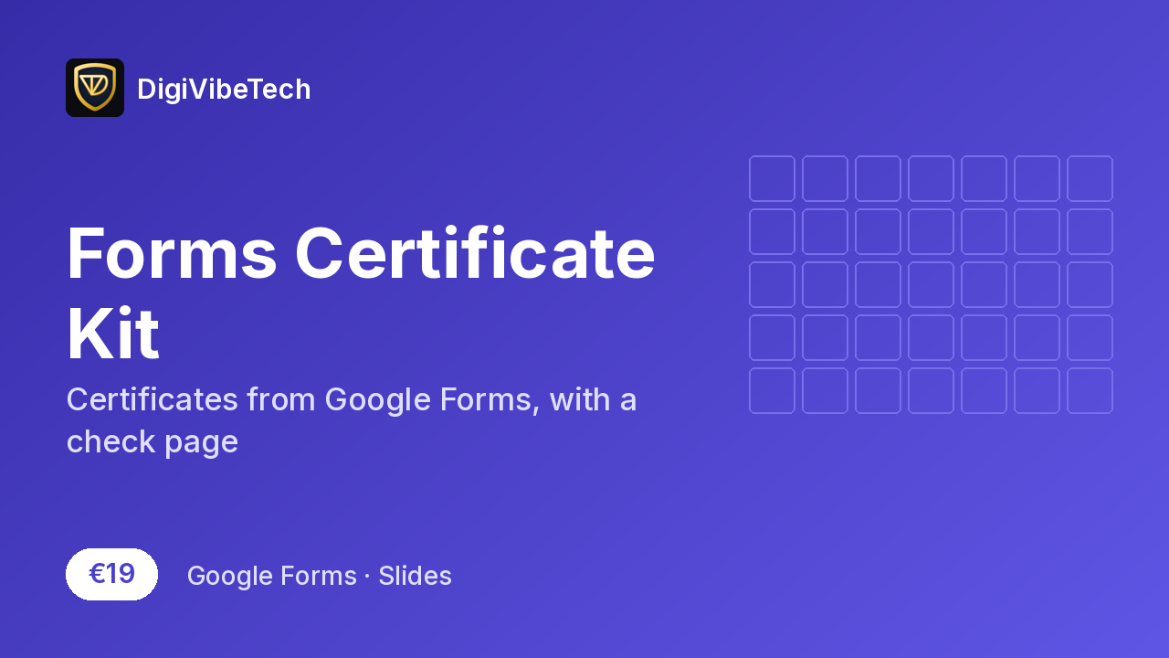 Forms Certificate Kit cover