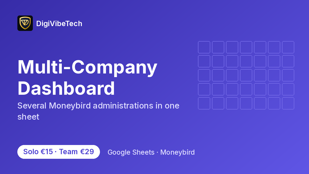 Multi-Company Dashboard cover