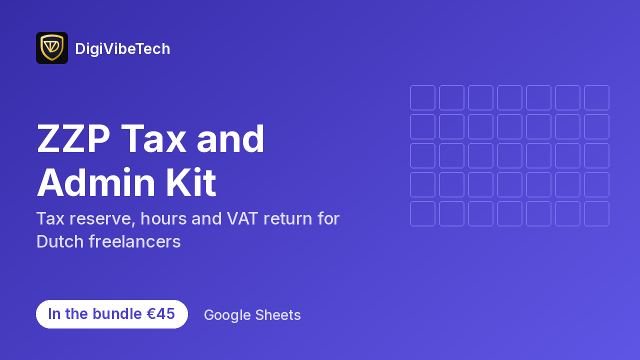ZZP Tax and Admin Kit cover
